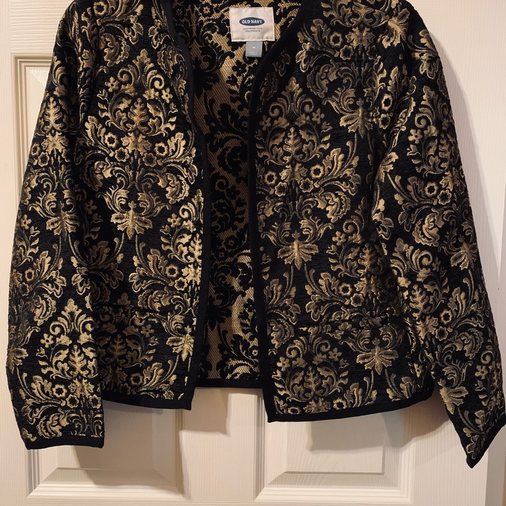 Old Navy Organza type dress cardigan shrug.  Size M NWT